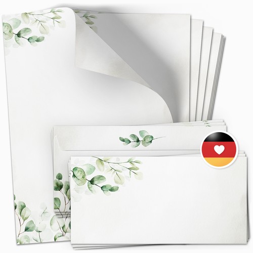 Briefpapier set eukalyptus - set,