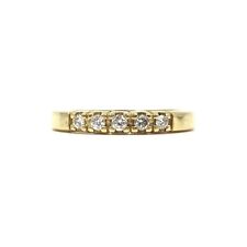 Half Eternity Gold Ring 18kt 750 Gelbgold Halb Memory Schmuck Diamant 20.0mm 63