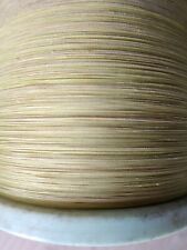 50m KUPFERDRAHT isoliert 0,1qmm hauchdünn gelb Antennenbau Spulen Modellbau usw.