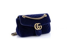 Gucci Marmont Blue Velvet