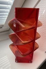 Riihimäen Glas Vase Pablo rot