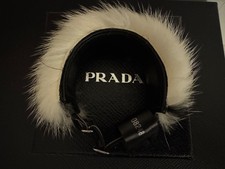 Prada Schwarz-Weiß Nerz
