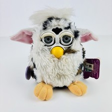Hasbro Furby 1998 Schwarz Braun Tiger Electronics Deutsch m. Etikett Getestet