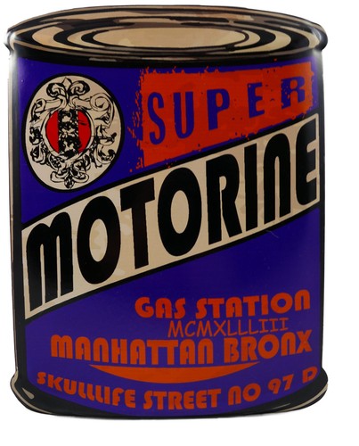 Blechschild motorine oil öl - "motorine",