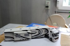 Circus Kirmes Sattelwohnauflieger mit Ärker Actos MB Zugmaschine sehr selten