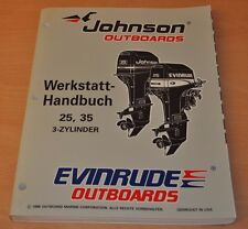 Johnson EVINRUDE EU 25 35 PS 3-Zyl 1996 Außenbordmotor Werkstatthandbuch OMC