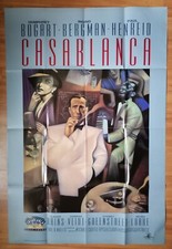 Casablanca, Bogart, Bergman, 50th Anniversary, US One Sheet Poster 1992