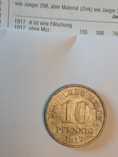 münzen deutsches reich 10 pfennig