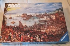 Ravensburger Puzzle Großer Fischmarkt 5000 Teile 1982 Brueghel Alte Meister rar