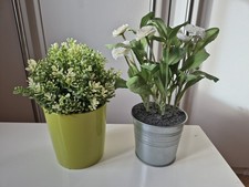 IKEA Set Kunstpflanze Gras Grün Modern Deko Topfpflanze Künstlich