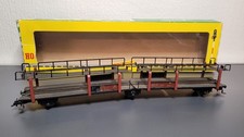 Fleischmann H0 DC 1471 Autotransportwagen unbeladen Laes DB + Umkarton 