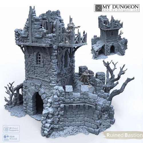 Ruined black lions bastion - ruined,