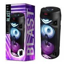 iJoy Blast kabelloser Partylautsprecher mit LED-Leuchten, Telefondock & Mikrofoneingang