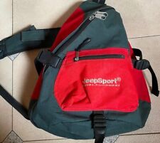 Sportlicher Rucksack Einarmrucksack JeepSport rot-grau Sporttasche Freizeit