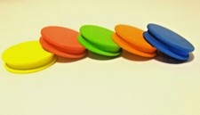 1St.WICKELBRETTCHEN VORFACH AUFWICKLER Circular Neoprene Winder 65mm x17mm