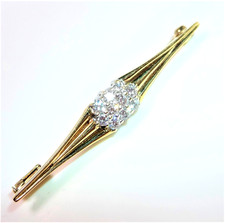 Brosche 585 Gold 0.30 ct