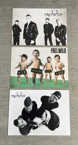 Frei wild autogramm karten - 3x,