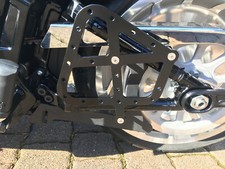 Satteltaschenhalter Schwingentaschen Harley Davidson Softail Form S linke Seite