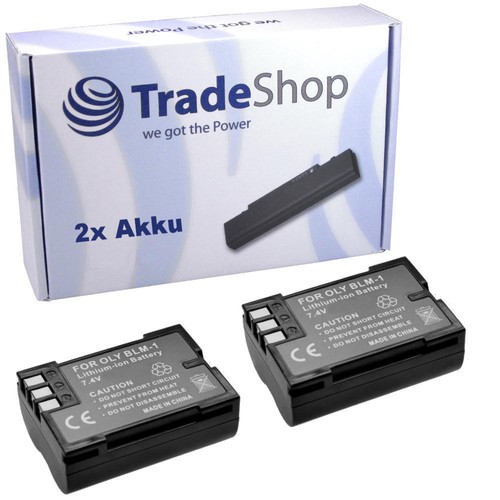 Akku 2000mah für olympus - 2x,
