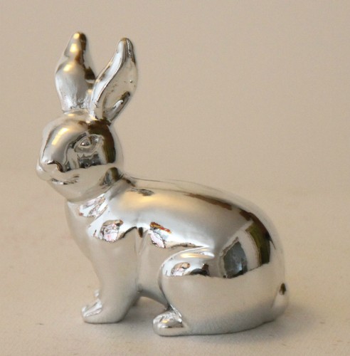 Deko hase silber - hase, dekoration