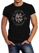 Herren T-Shirt NYC Logo Print