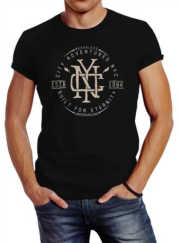 Herren shirt nyc logo - t-shirt, print