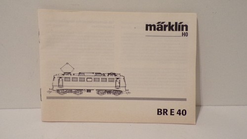 Märklin anleitung e40 - br,