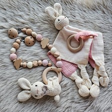 Kinderwagenkette 2er set hase - kinderwagenkette,