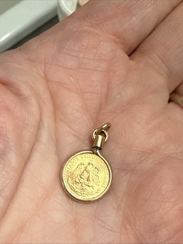 Goldmünzenanhänger dos pesos - dos,