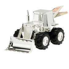 Spardose Silber Bagger