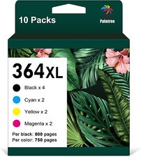 10 Set Patronen Für HP 364XL Multipack Deskjet 3520 3522 Officejet 4620 4622 MHD