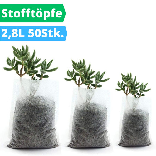 Weißer grow bag - grow, cm
