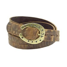 Ledergürtel 3 cm breit braun