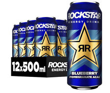 Rockstar Energy Drink Blueberry Pomegr. Acai koffeinhaltig 12x0,5l inkl. Pfand