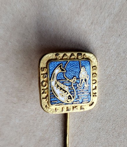 Oldtimer emaille saab - oldtimer, fiske