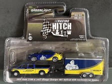 ? GreenLight -Racing Hitch & Tow 2017 Dodge Charger SRT RAM 2500 geschlossener