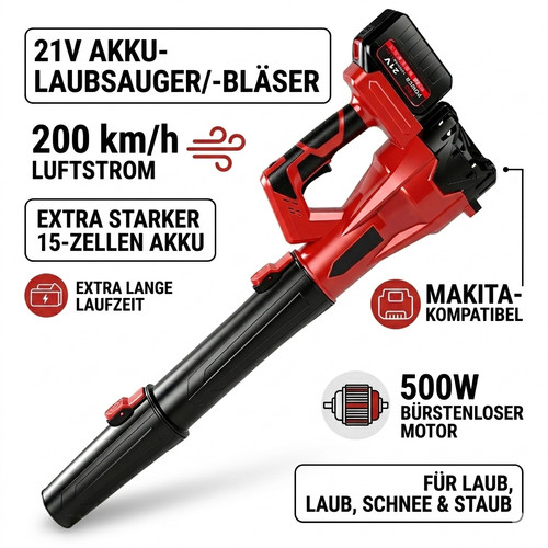 Akku laubbläser 21v set - akku,