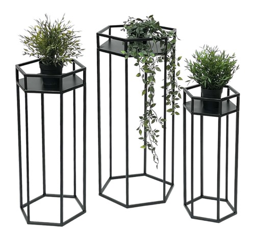 Blumenhocker metall schwarz - blumenhocker,