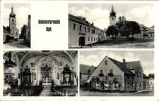 Ak Konnersreuth in der Oberpfalz, Kirche, Gasthof Schiml,... - 4909926