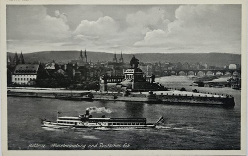 Alte postkarte 40er koblenz - postkarte,