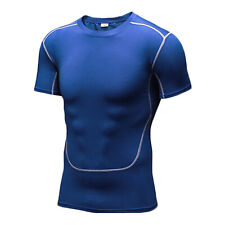 Herren Badeanzug Shirt Kurzarm T-Shirt UV Schutz Badeshirt Rash Guards Sport Top