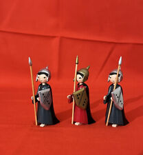ERZGEBIRGE, 3 SELTENE SOLDATEN, LACKIERT, VON FA. ULMIK,NEUWERTIG,OVP u SAMMLUNG