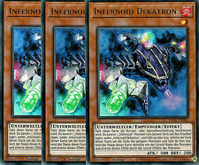 Yu-Gi-Oh! 3x Infernoid Dekatron BROL-DE081 Ultra Rare 1. Auflage Playset