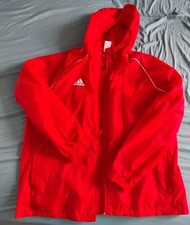 ADIDAS - Windbreaker - Regenjacke - Wetterjacke - Rot/Weiß - Gr. XXL - NEU