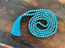 Mala Kette - Howlith & Buddha