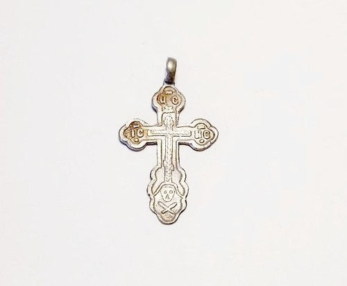 Antikes silbernes brustkreuz - antikes,