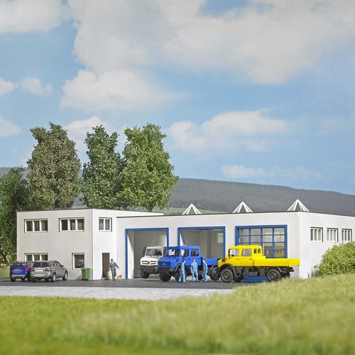Busch 1966 fahrzeughalle - fahrzeughalle, h0