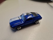 Hot Wheels 1968 Ford Mustang Fastback blau/silber im  gebrauchtem Zustand  