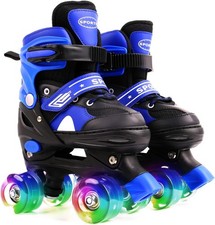 Ceestyle Verstellbare Rollschuhe für Kinder, Classic Disco Roller, Leuchtenden R