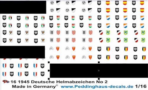 Peddinghaus decals 1945 - 1:16,